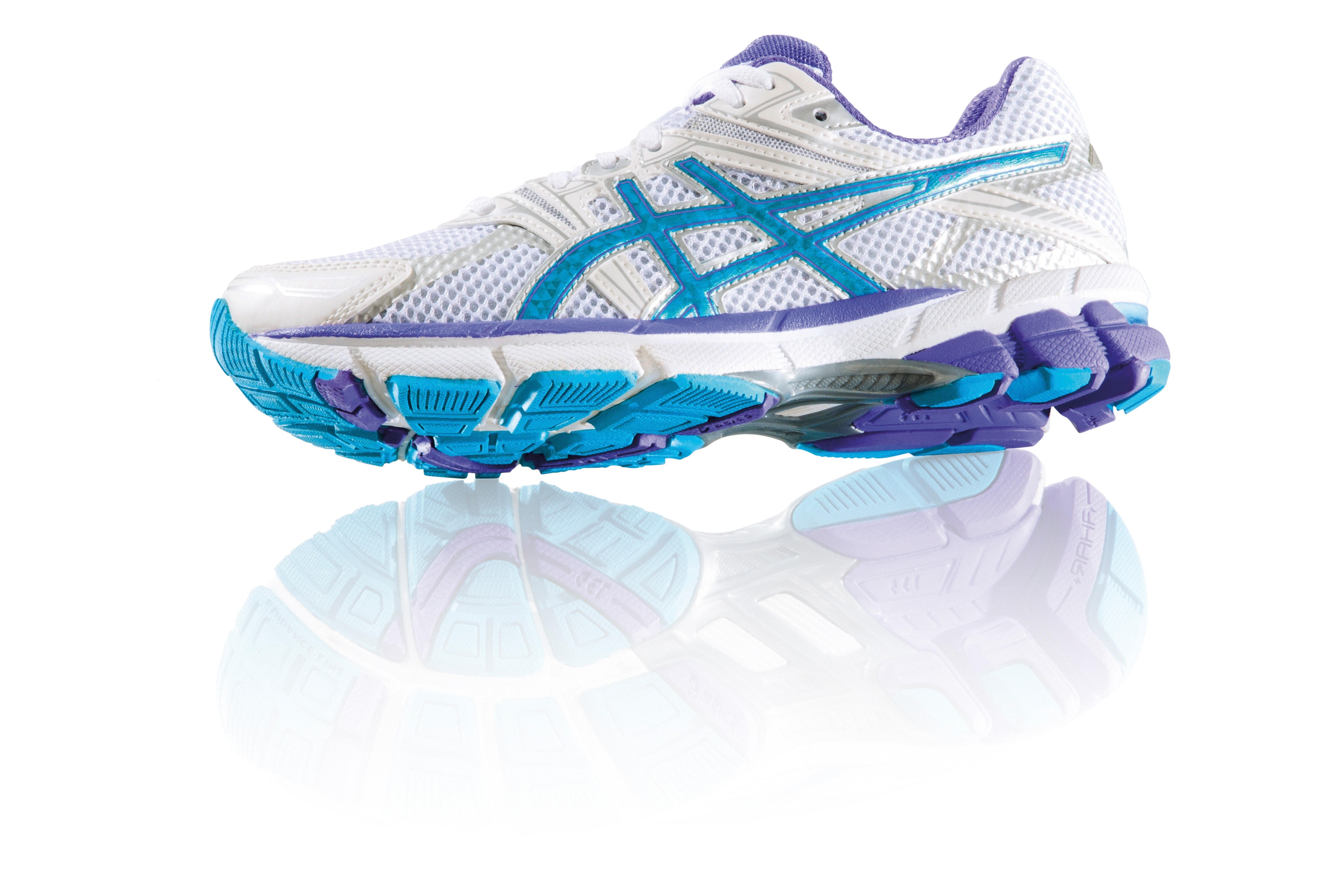 Vita jogging skor